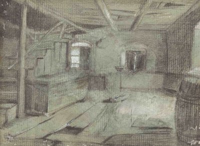 Farmhouse Interior by Franz Defregger